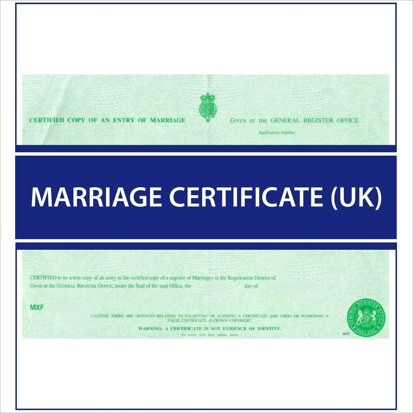UK Marriage Certificate