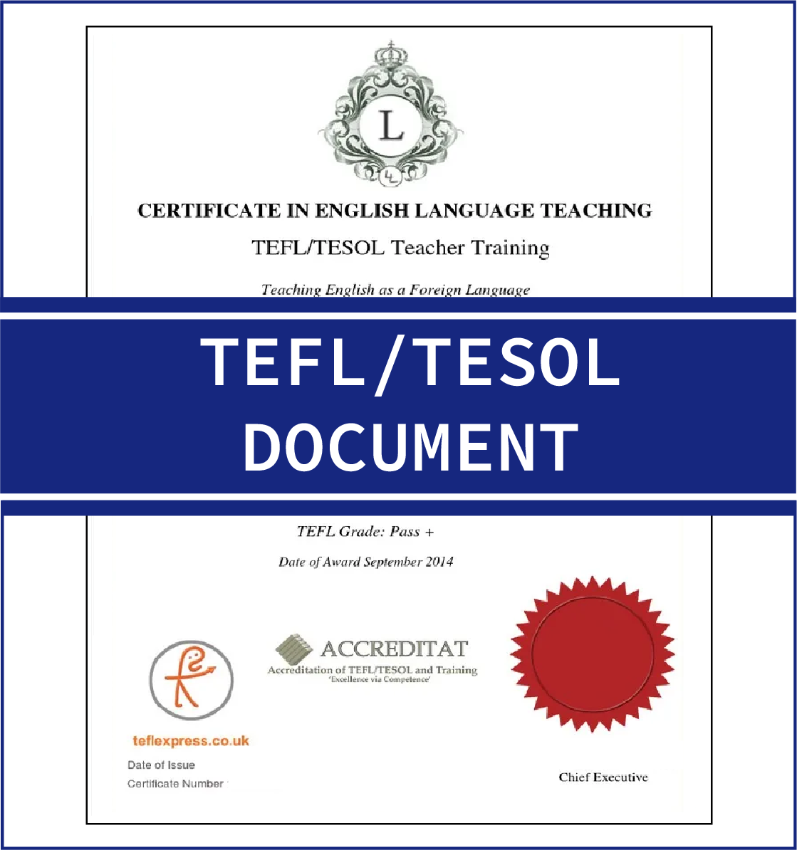 TEFL or TESOL document