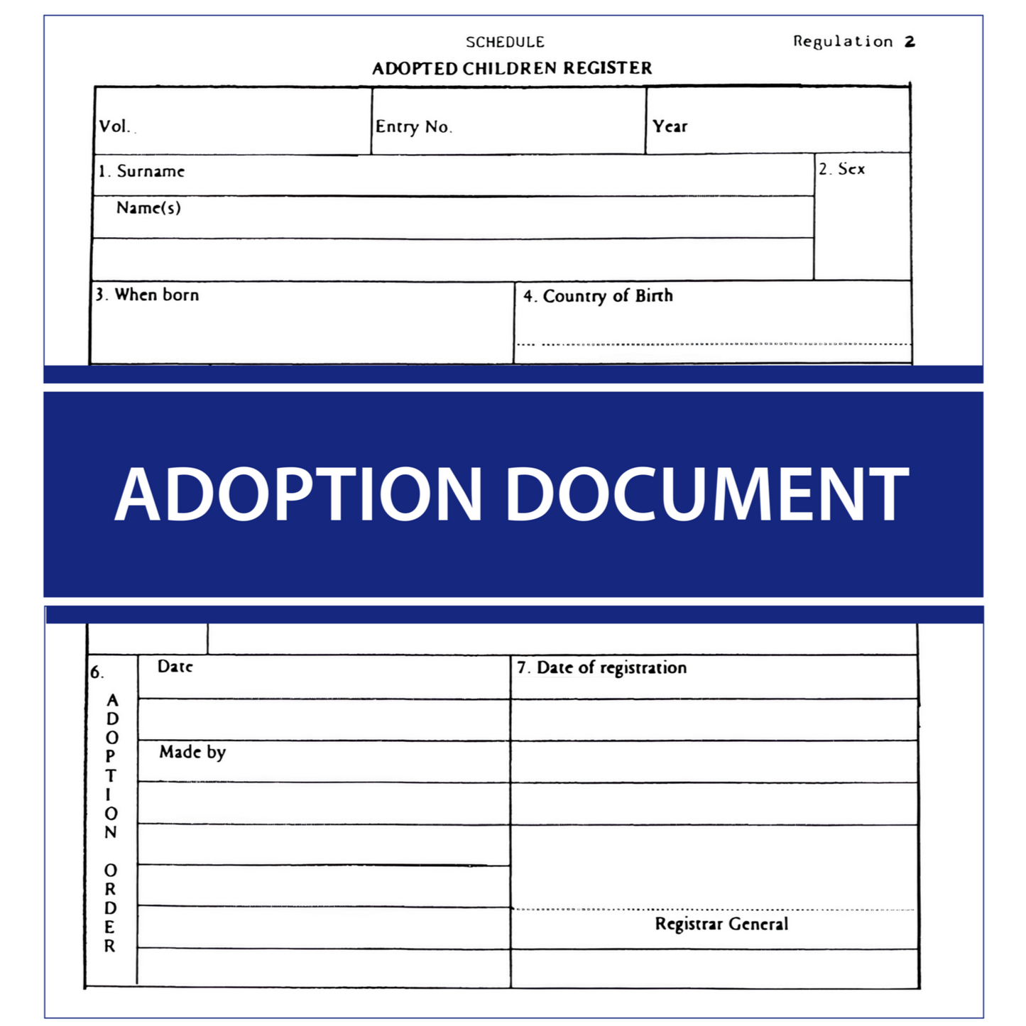 Adoption document