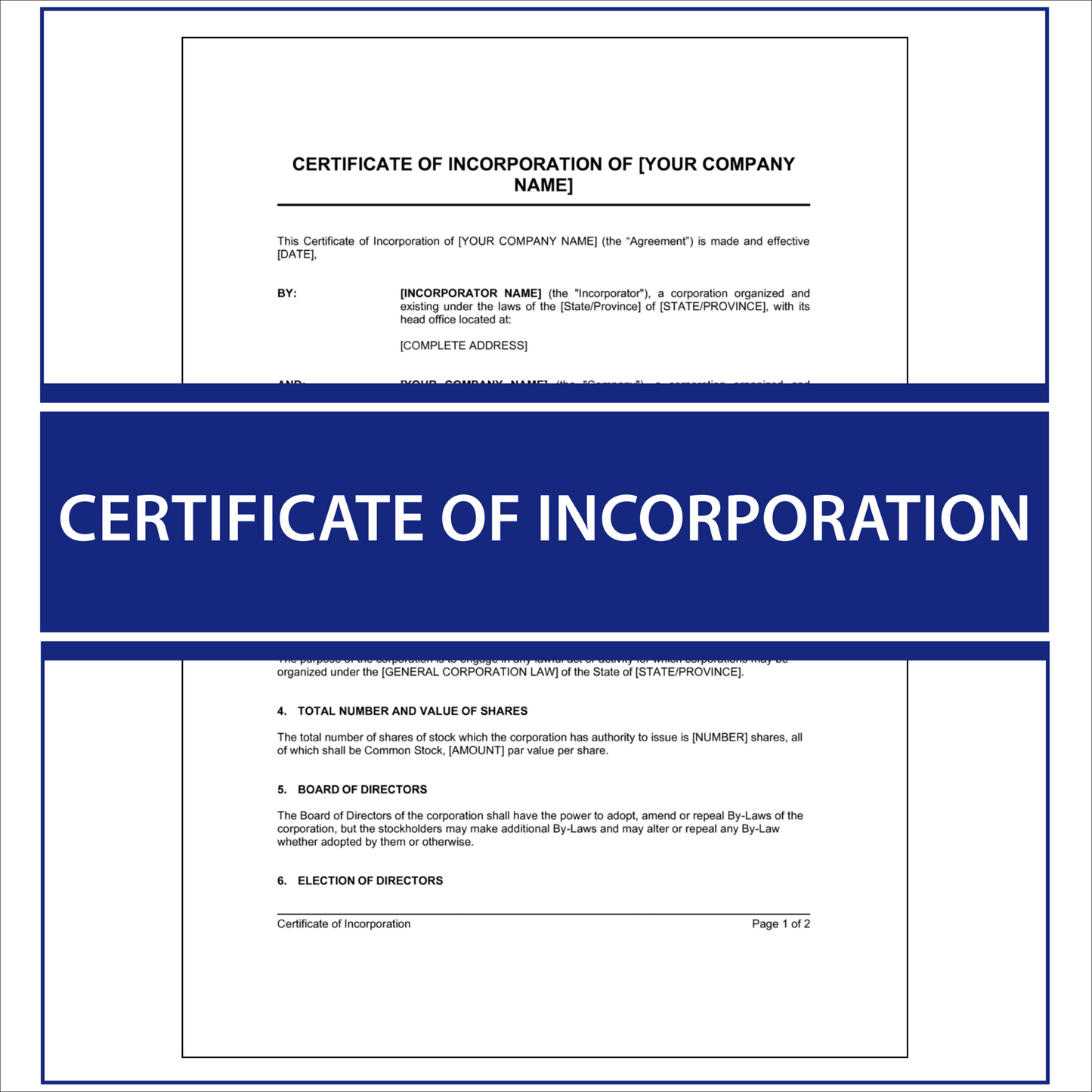 Certificate of Incorporation