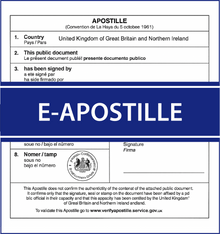 E-Apostille and Electronic Certification