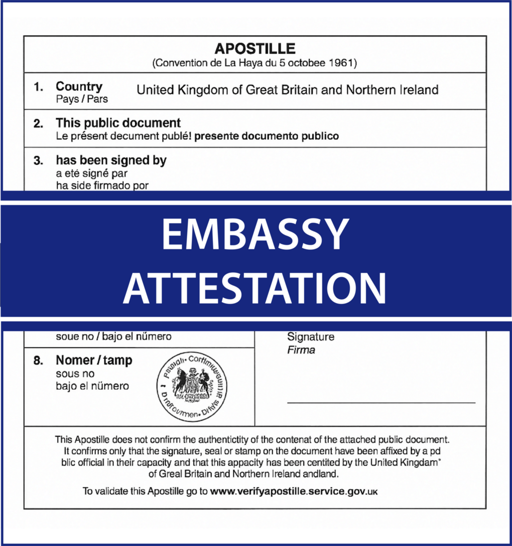 Embassy Attestation – Fast Track Apostille - Legalisation Store