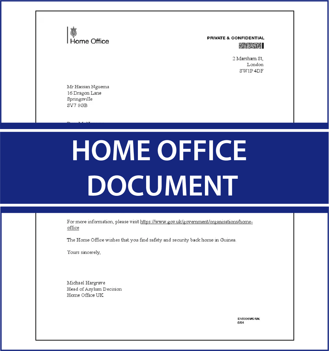 Home Office (HO) document