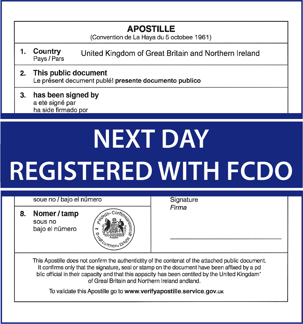 Next day apostille 