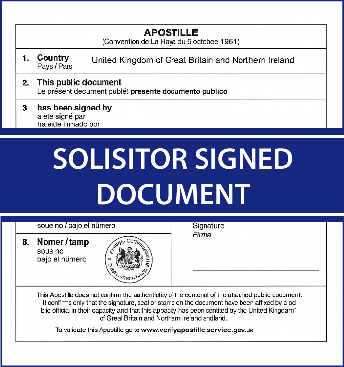 Solicitor Signed Documents