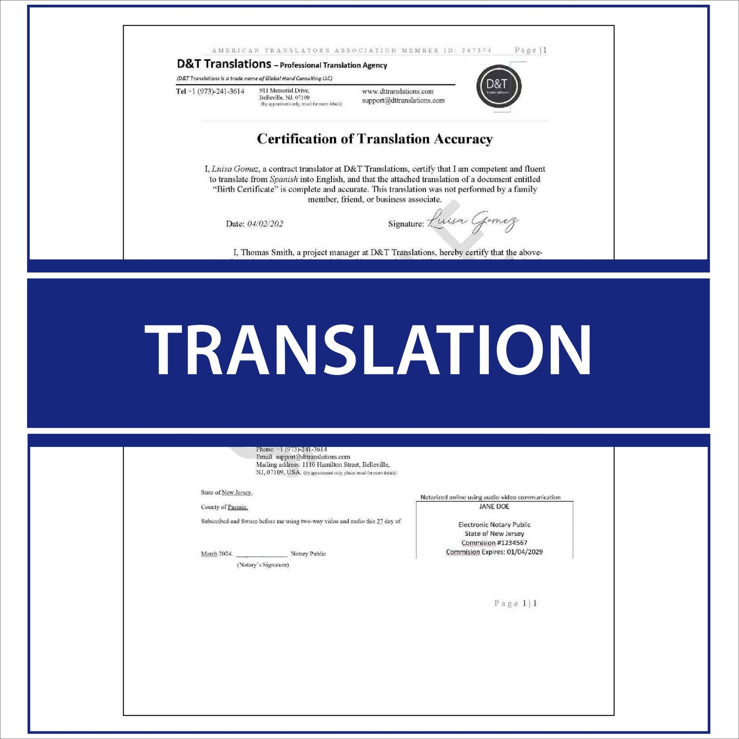 Next-Day Apostille for Translated Documents