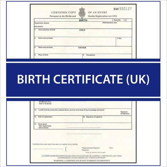 Birth Certificate (UK)
